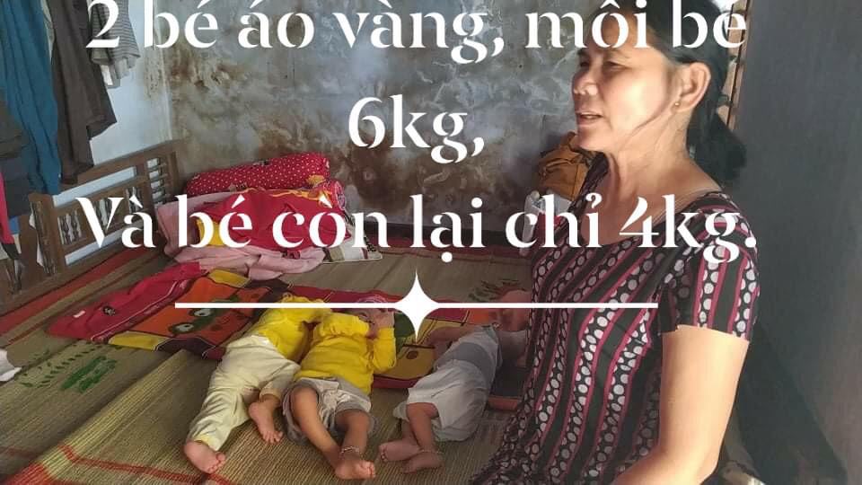 3 đứa bé sinh non cần sự giúp đỡ (Huyện Phú Vang-Vinh Thanh)